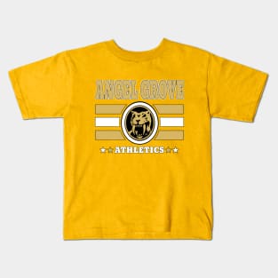 Angel Grove Athletics - Yellow Kids T-Shirt